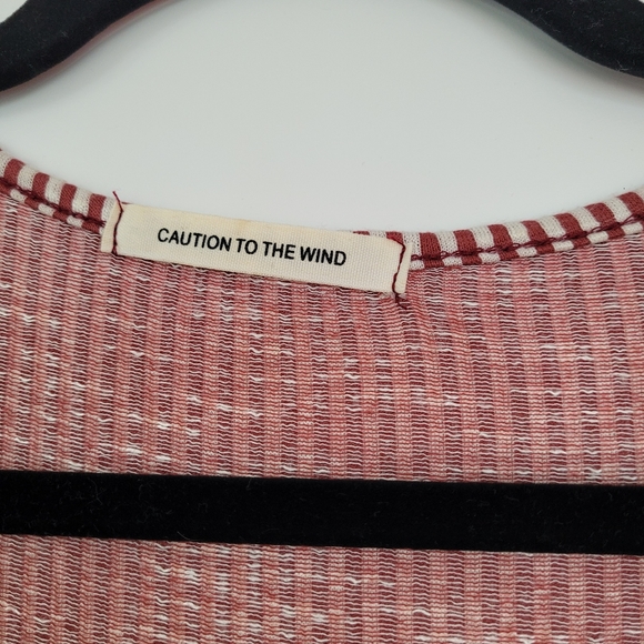 Ribbed midi wrap dress, size small - Picture 3 of 9